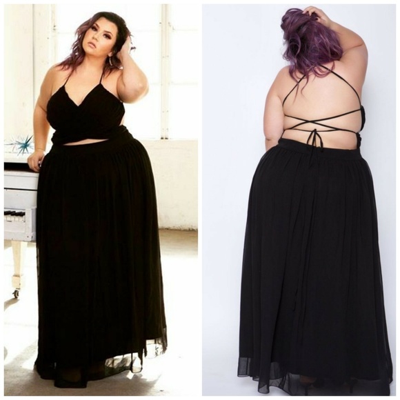 plus size sexy maxi dress